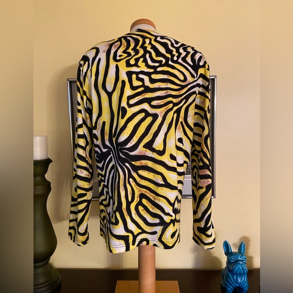 Vintage Gianni Versace Animal Print Top - Picture 3 of 5
